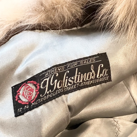 Vintage Jackets & Coats Vintage 6s70s T Galistinos Co Fox Fur